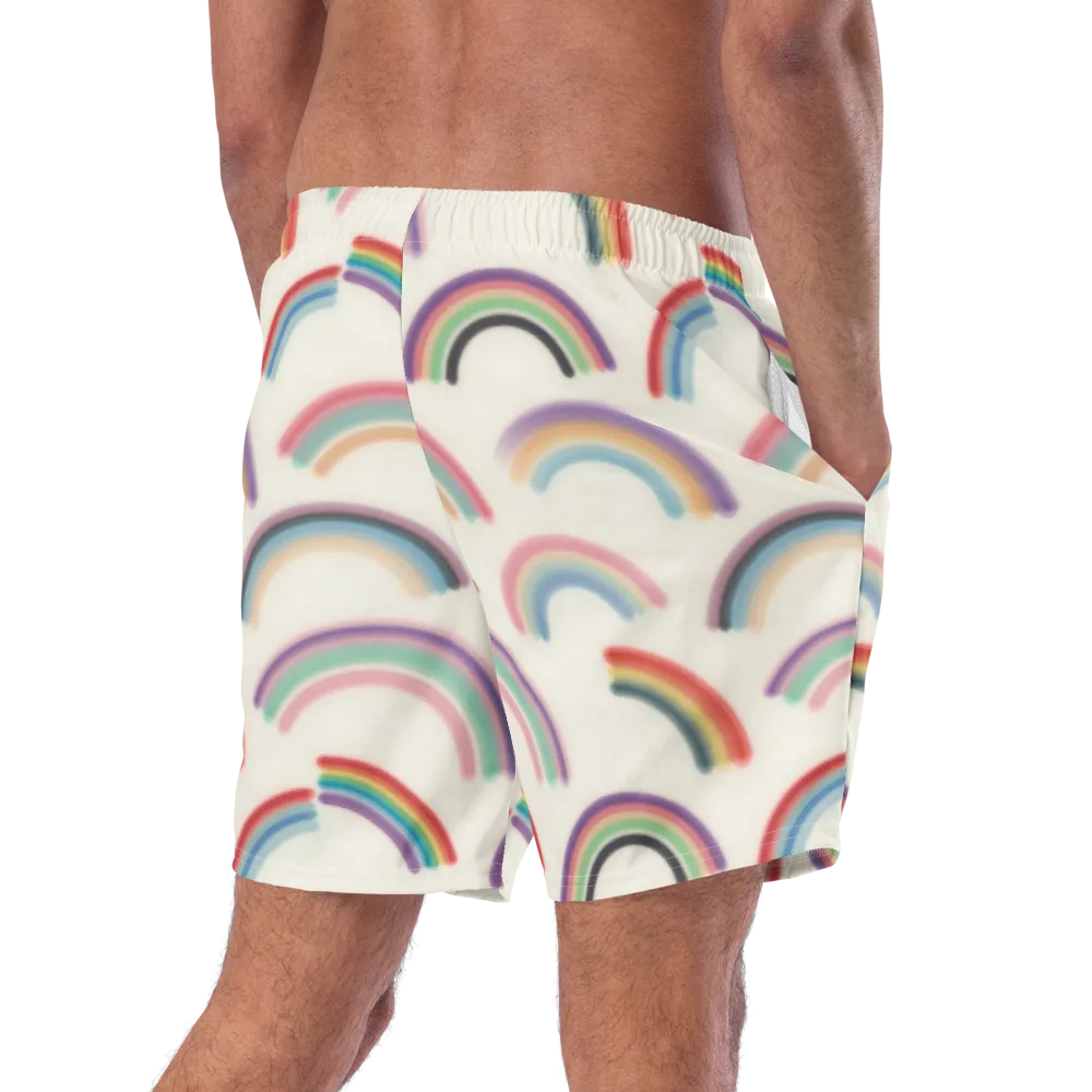 Soft Arc Society on Swim Trunks — Right Back