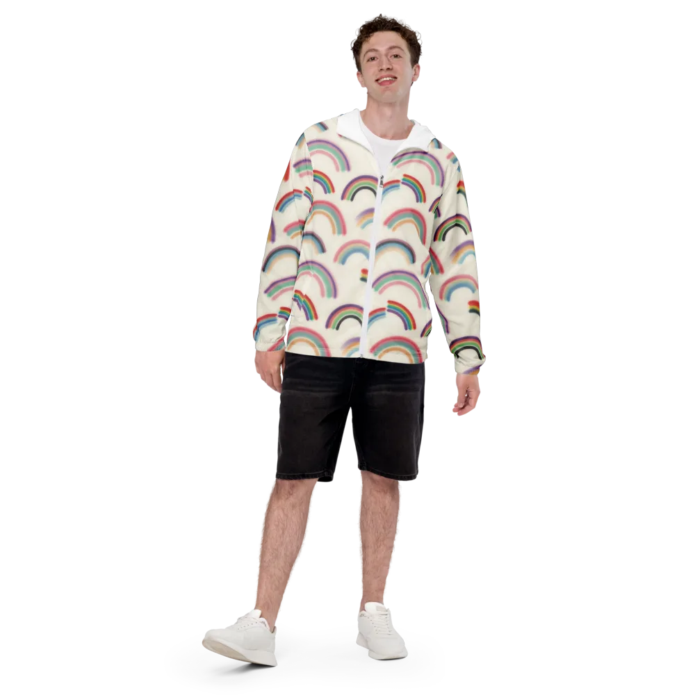 Soft Arc Society on Men's Windbreaker — Front