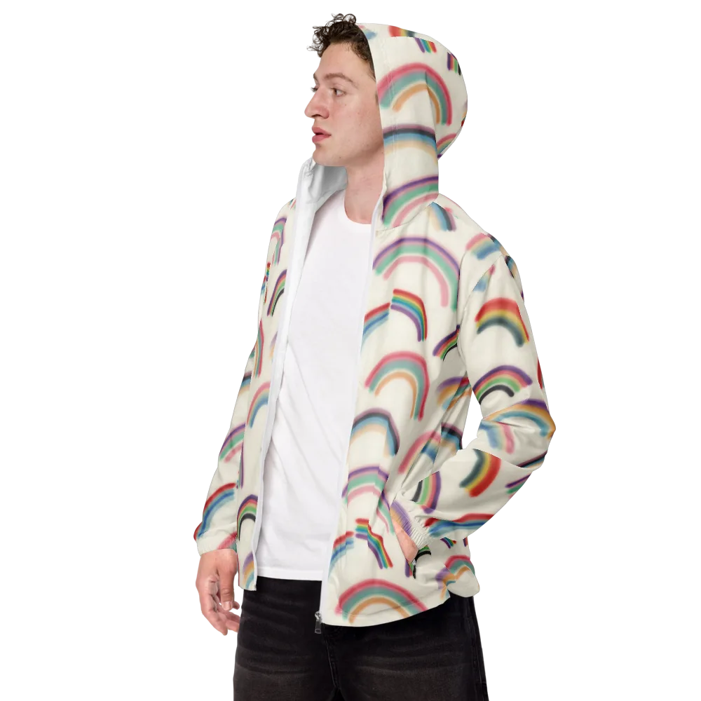 Soft Arc Society on Men's Windbreaker — Left Front
