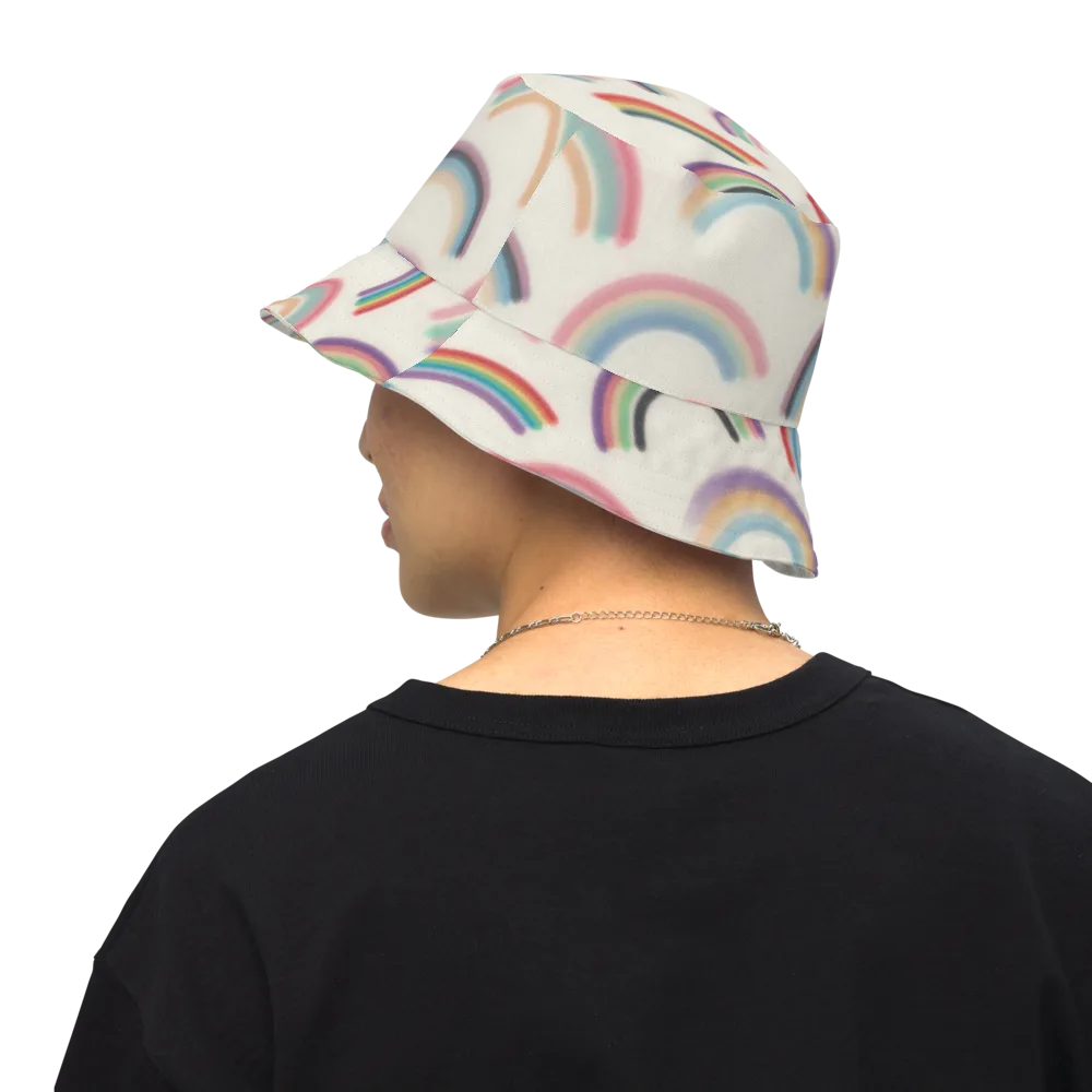 Soft Arc Society on Reversible Bucket Hat — Back Inside