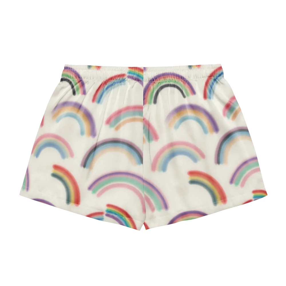 Soft Arc Society on Women's Pajama Shorts — Back