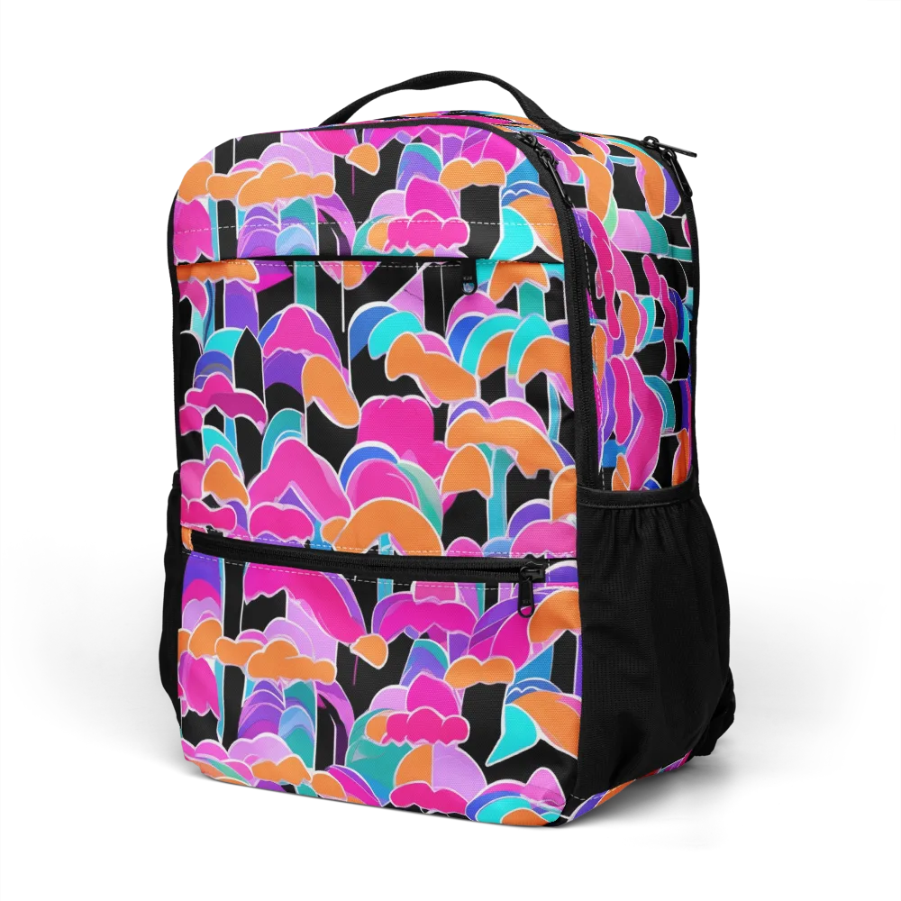 Midnight Mushroom on Utility Backpack — Left Front