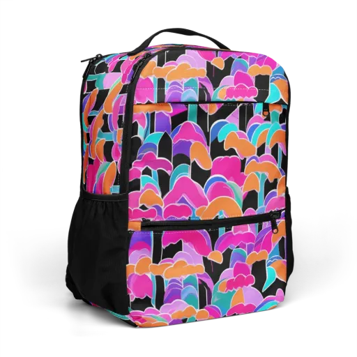 Midnight Mushroom on a Utility Backpack