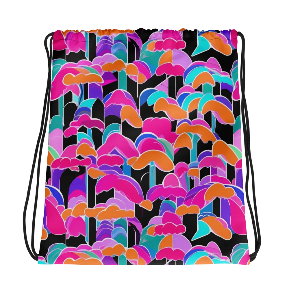 Midnight Mushroom on Drawstring Bag — Photo