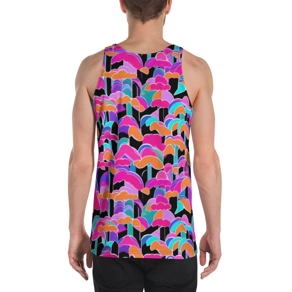 Midnight Mushroom on Men's Tank Top — Back
