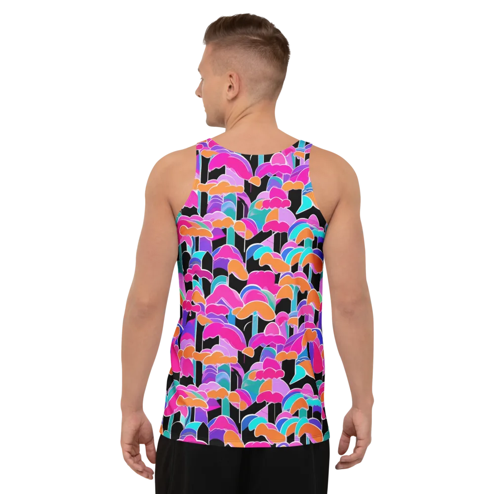 Midnight Mushroom on Men's Tank Top — Back
