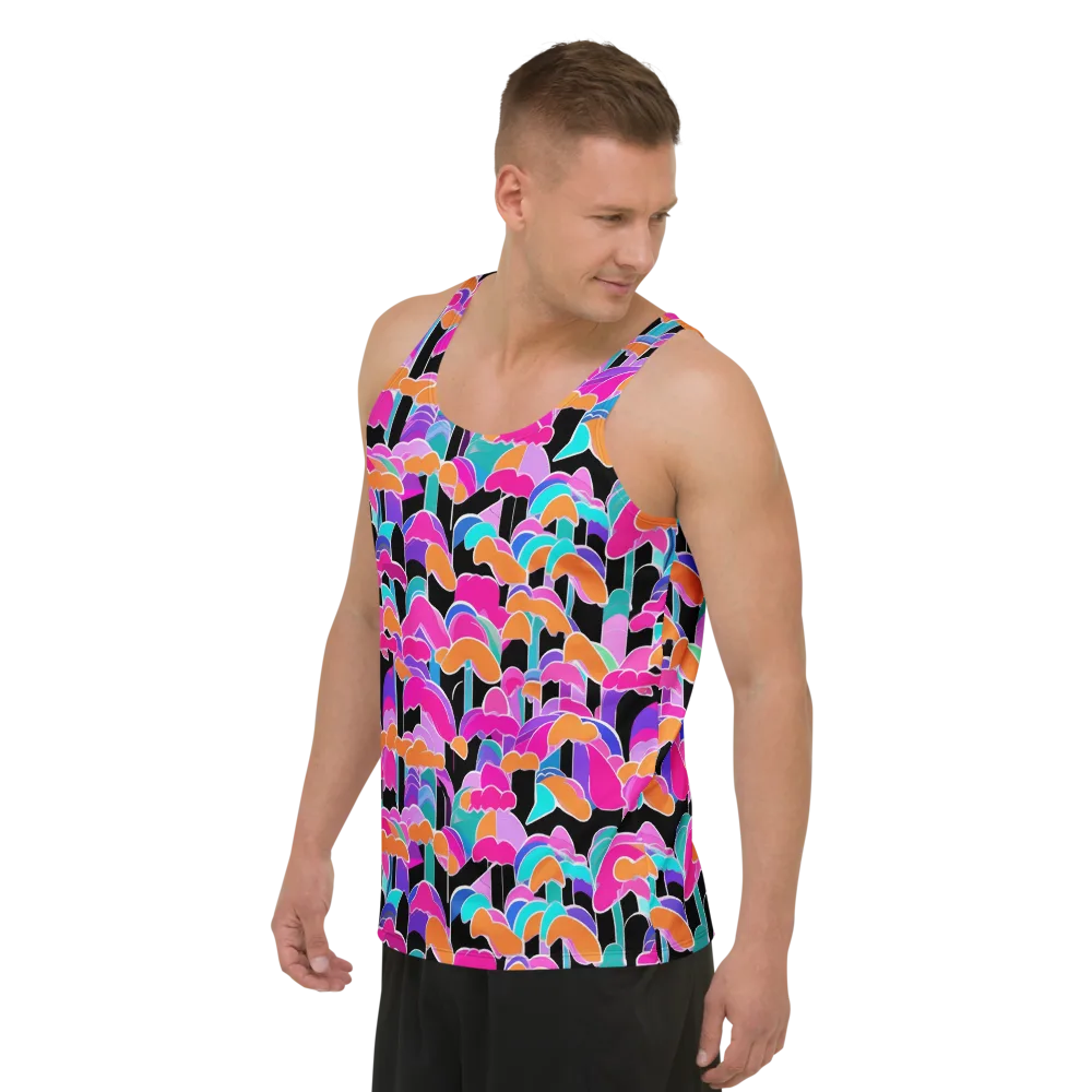 Midnight Mushroom on Men's Tank Top — Left Front