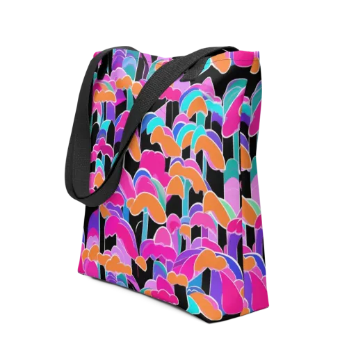 Midnight Mushroom on a Tote Bag