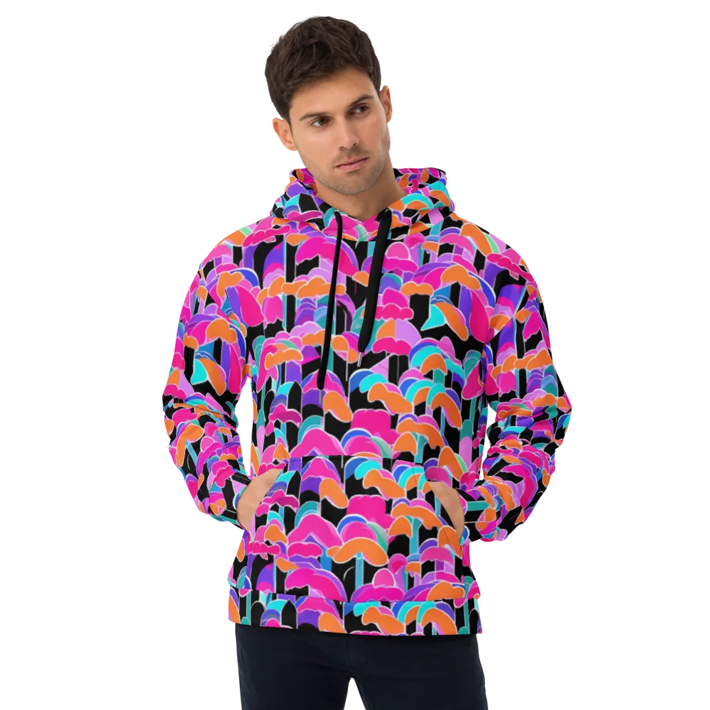 Midnight Mushroom on Hoodie — Front