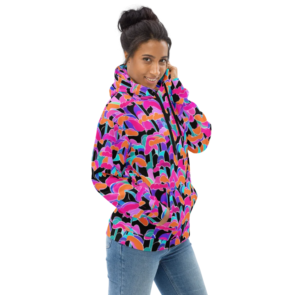 Midnight Mushroom on Hoodie — Right