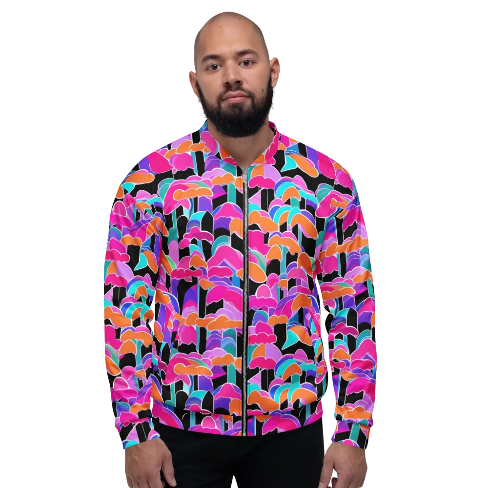 Midnight Mushroom on Bomber Jacket — Front