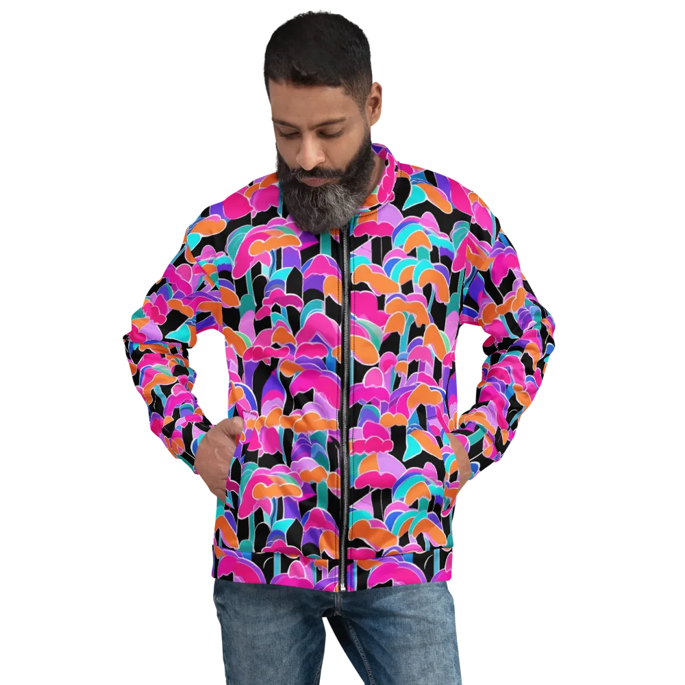 Midnight Mushroom on Bomber Jacket — Front