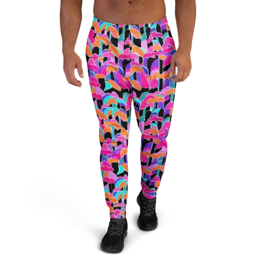 Midnight Mushroom on a Men's Joggers