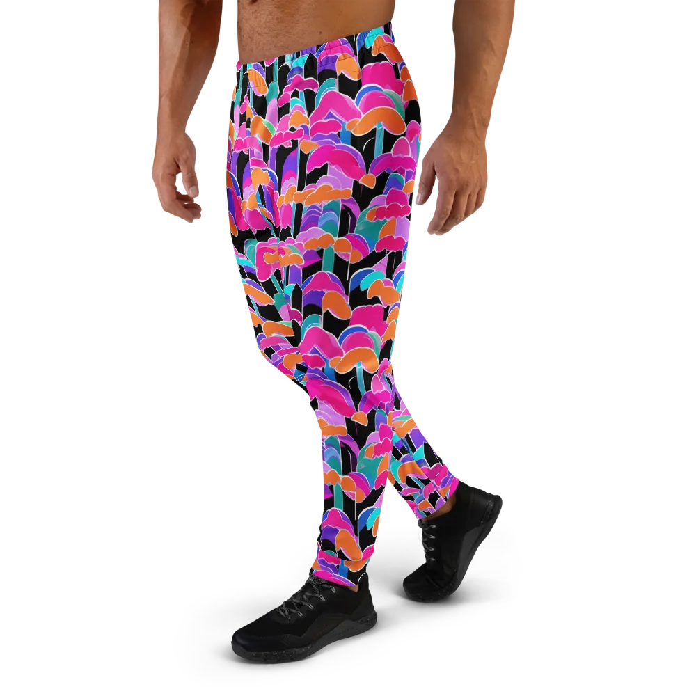 Midnight Mushroom on Men's Joggers — Left