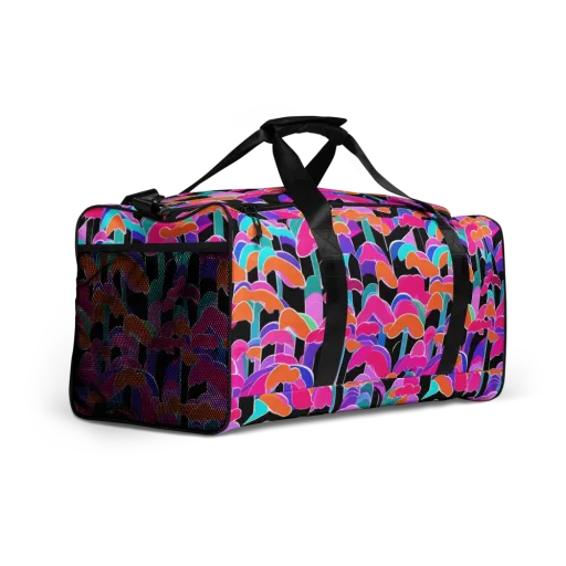 Midnight Mushroom on a Duffle Bag