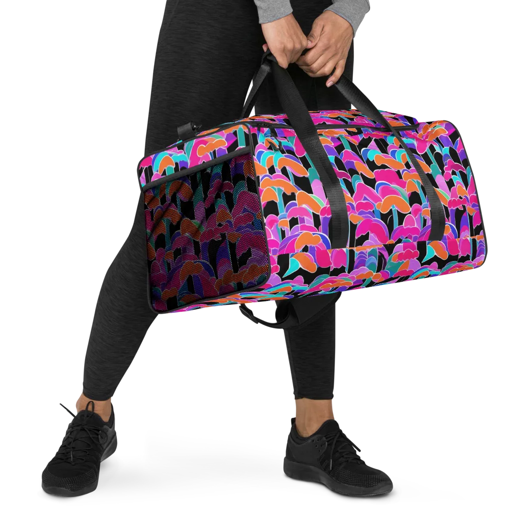 Midnight Mushroom on Duffle Bag — Right Front