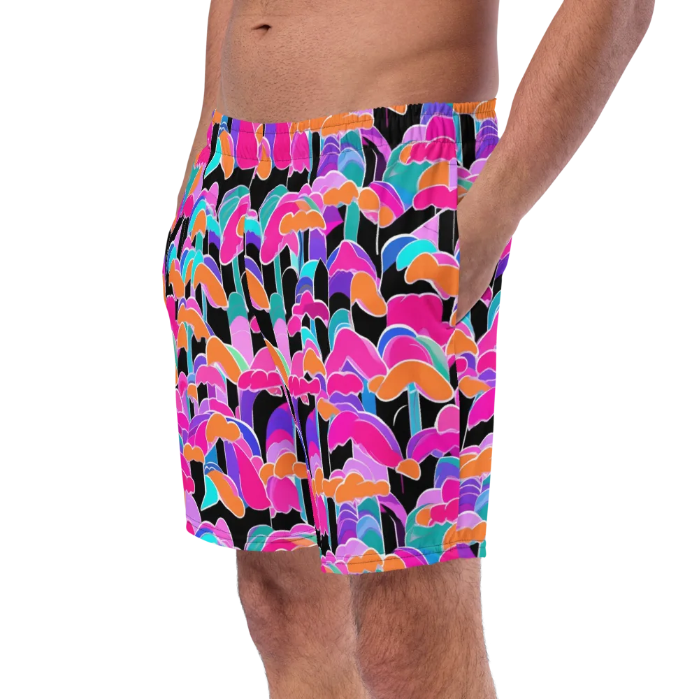 Midnight Mushroom on Swim Trunks — Left Front