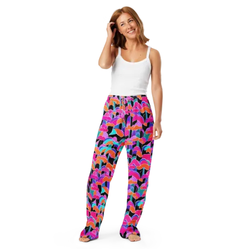 Midnight Mushroom on a Women's Pajama Pants