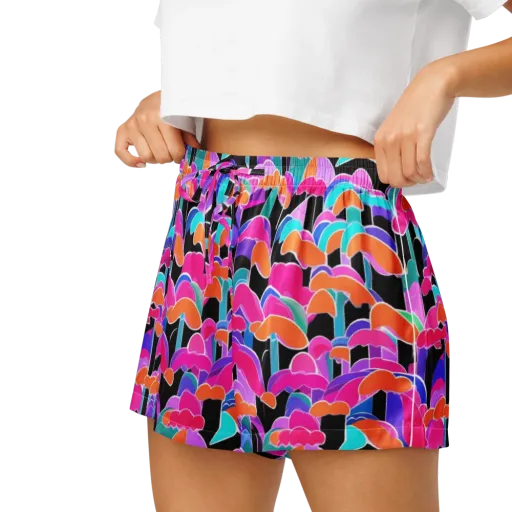 Midnight Mushroom on a Women's Pajama Shorts
