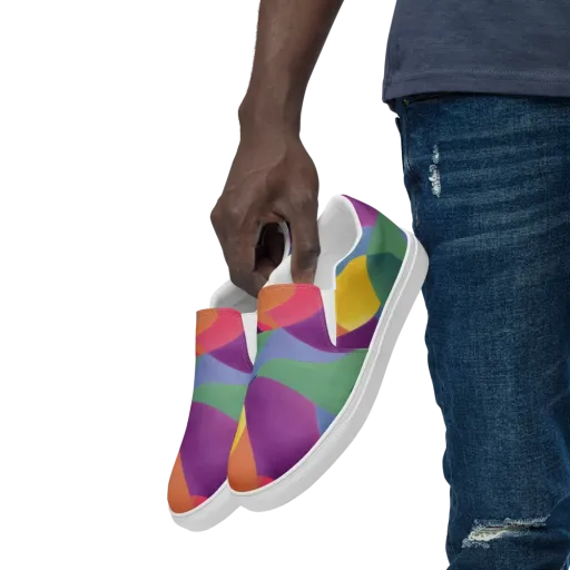 Velvet Spectrum on Men's Slip-On Canvas Shoes