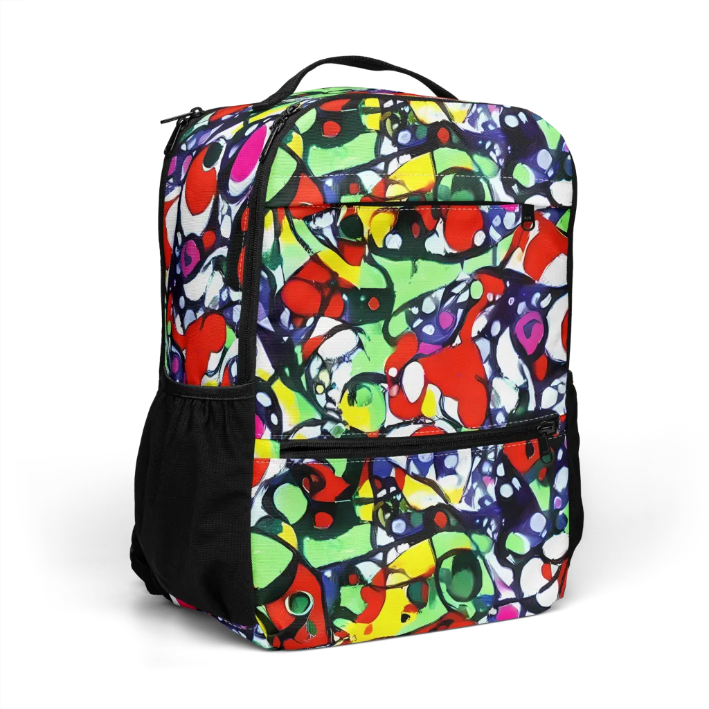 Kaleidoscope Crush on Utility Backpack — Right Front