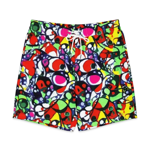 Kaleidoscope Crush on a Men's Board Shorts