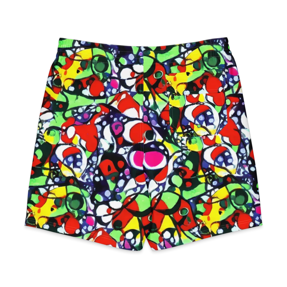 Kaleidoscope Crush on Men's Board Shorts — Back