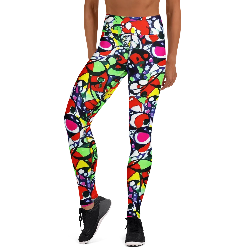 Kaleidoscope Crush on Yoga Leggings — Front