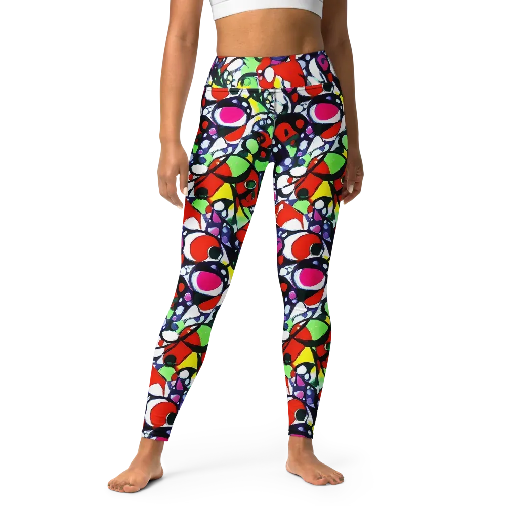 Kaleidoscope Crush on Yoga Leggings — Front