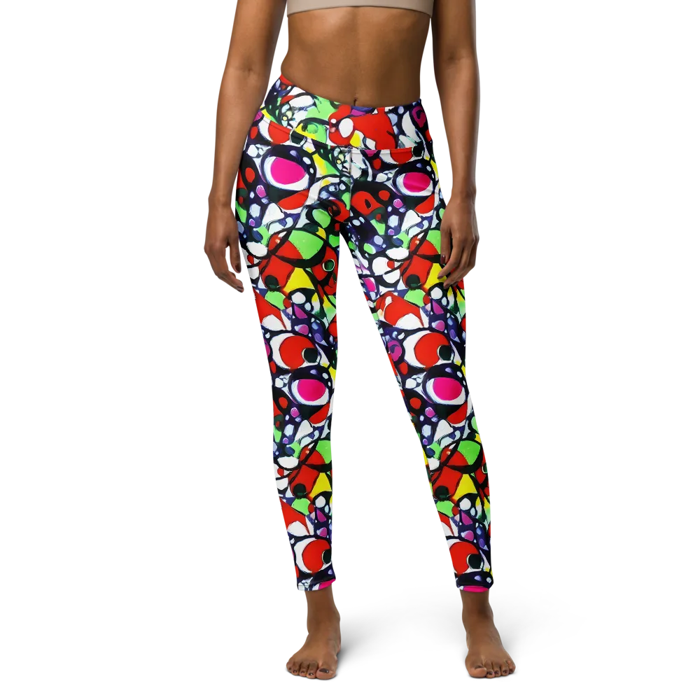 Kaleidoscope Crush on Yoga Leggings — Front
