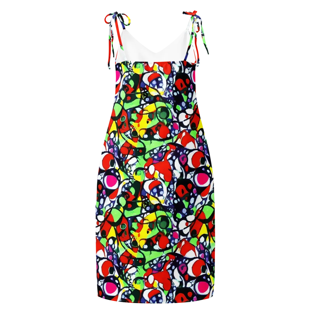 Kaleidoscope Crush on Slip Dress — Back