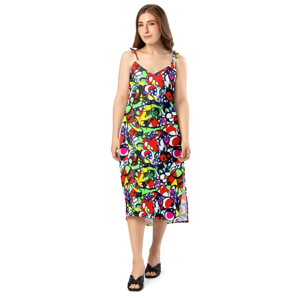 Kaleidoscope Crush on Slip Dress — Front