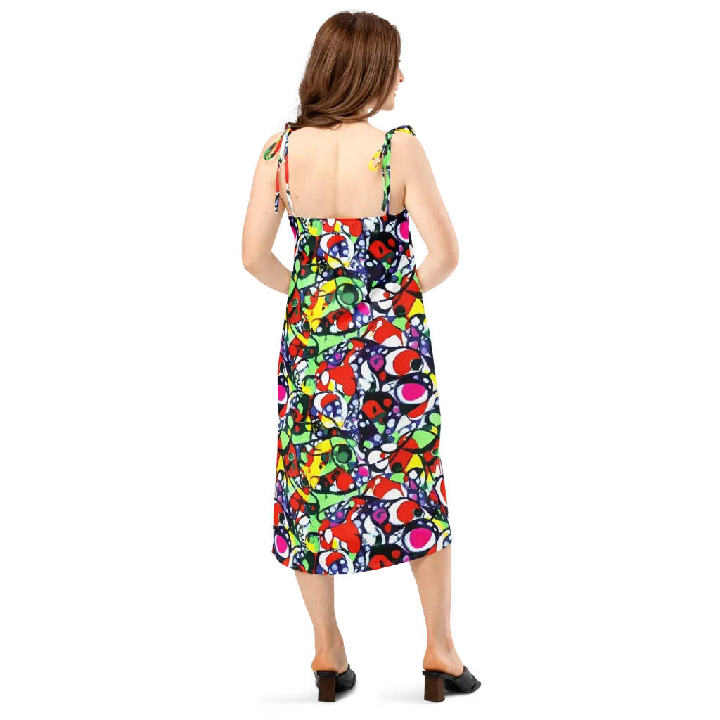 Kaleidoscope Crush on Slip Dress — Back