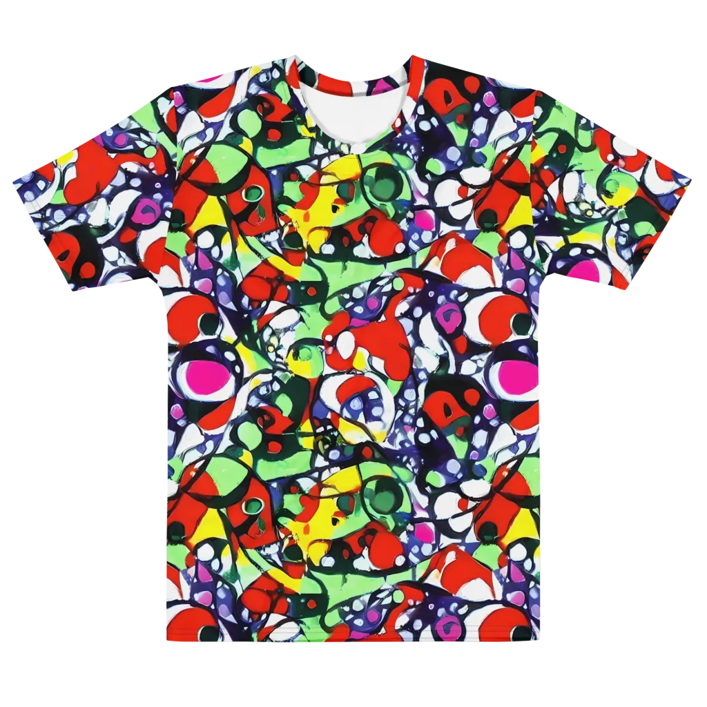 Kaleidoscope Crush on Men's Cotton Crew Neck T-Shirt — Front