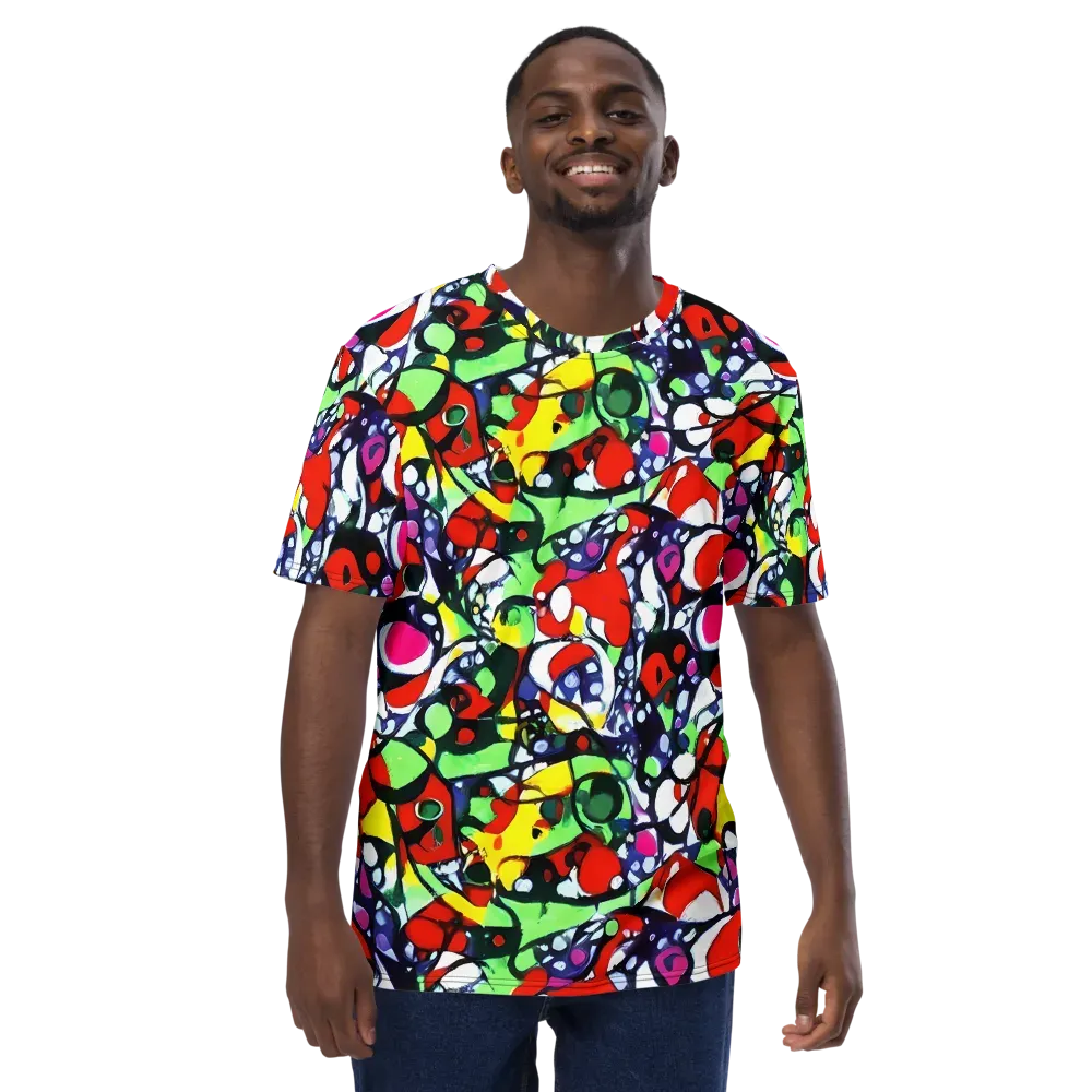 Kaleidoscope Crush on Men's Crew Neck T-Shirt — Front