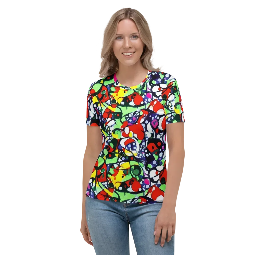 Kaleidoscope Crush on Women's Crew Neck T-Shirt — Front