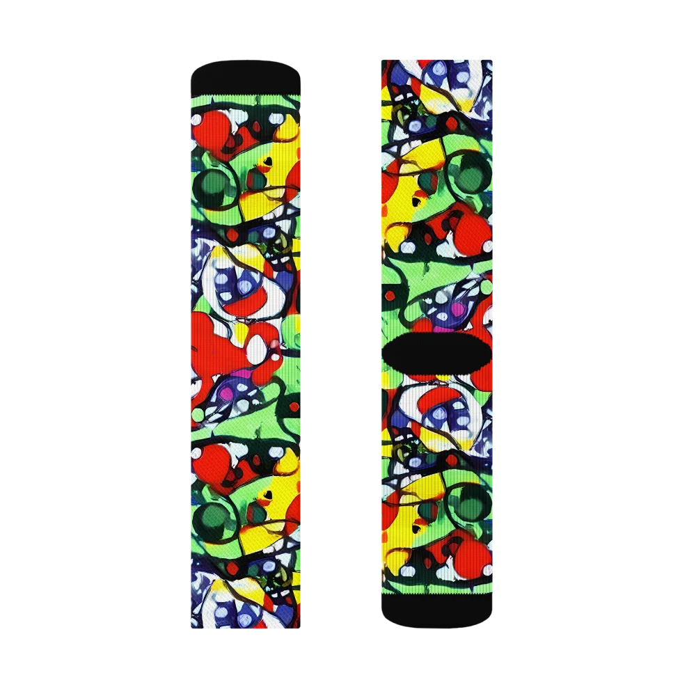 Kaleidoscope Crush on Socks — Right Sock
