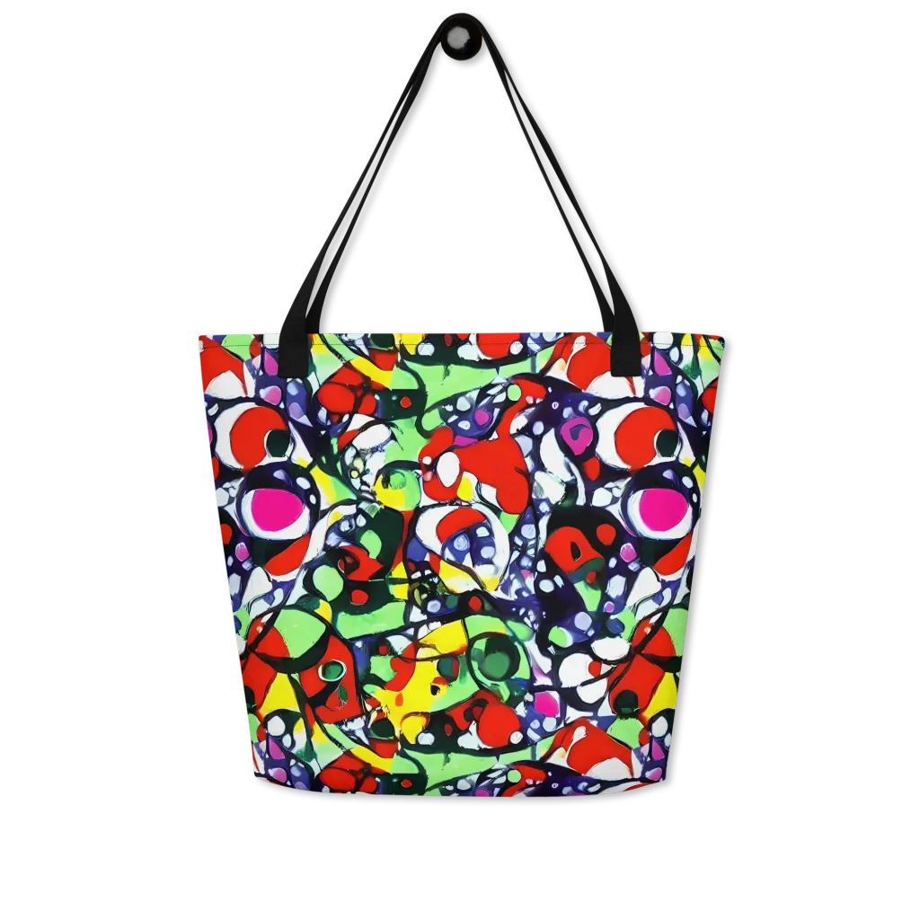 Kaleidoscope Crush on Large Tote Bag W/ Pocket — Front