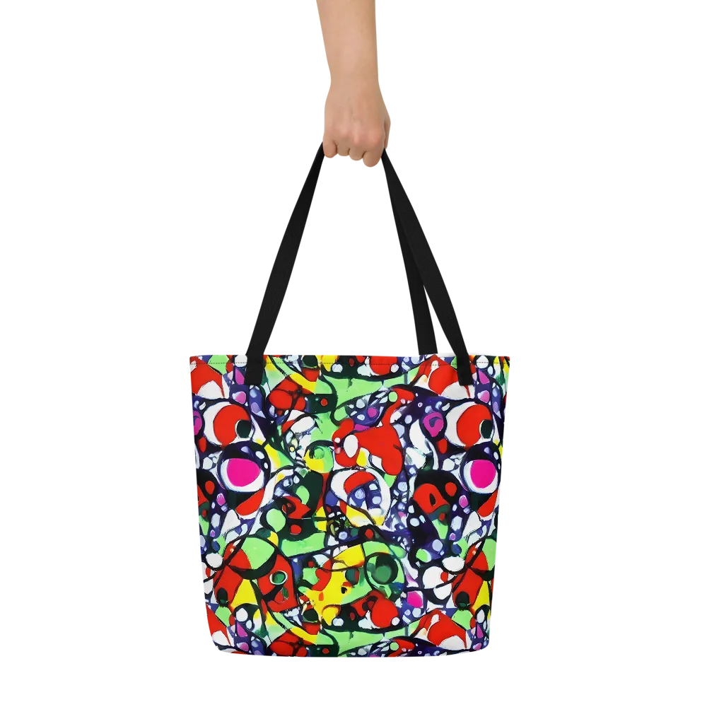 Kaleidoscope Crush on Large Tote Bag W/ Pocket — Front