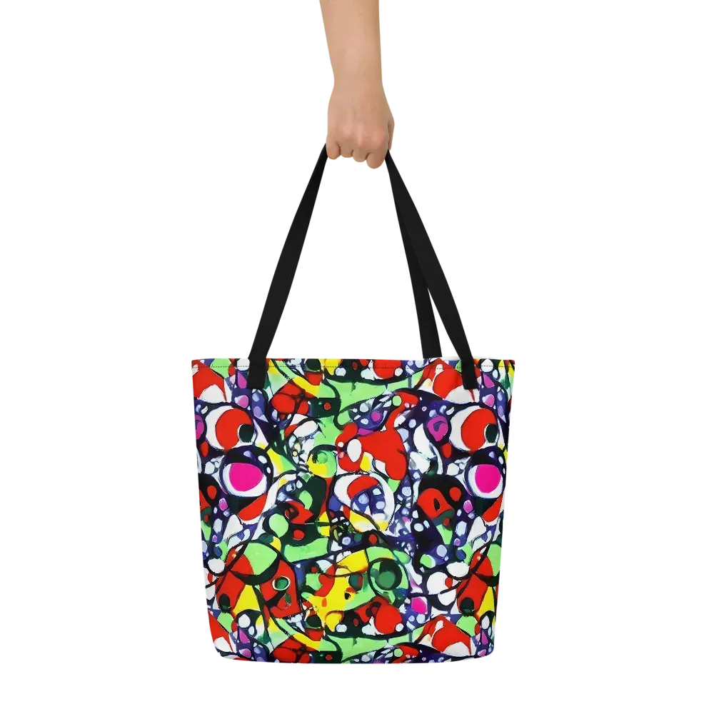 Kaleidoscope Crush on Large Tote Bag W/ Pocket — Front