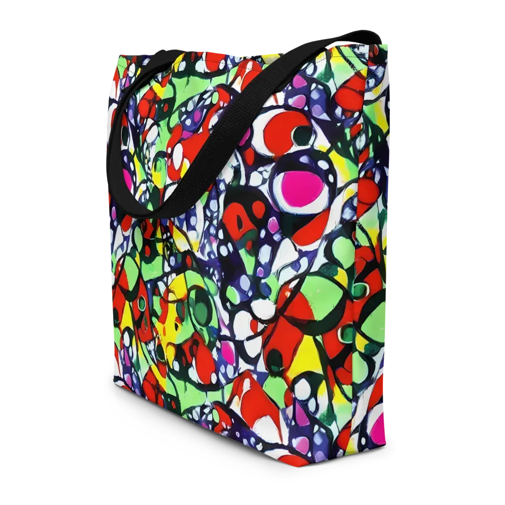 Kaleidoscope Crush on Large Tote Bag W/ Pocket — Front