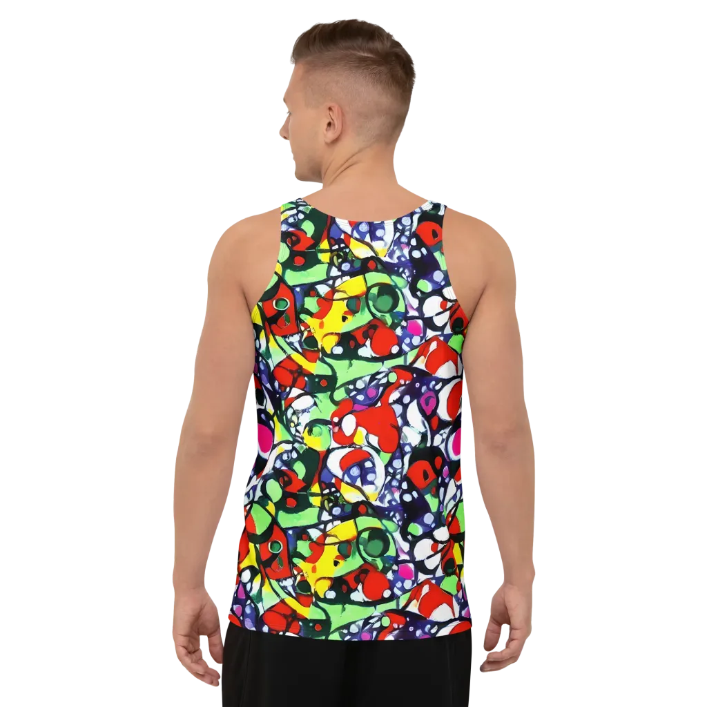 Kaleidoscope Crush on Men's Tank Top — Back
