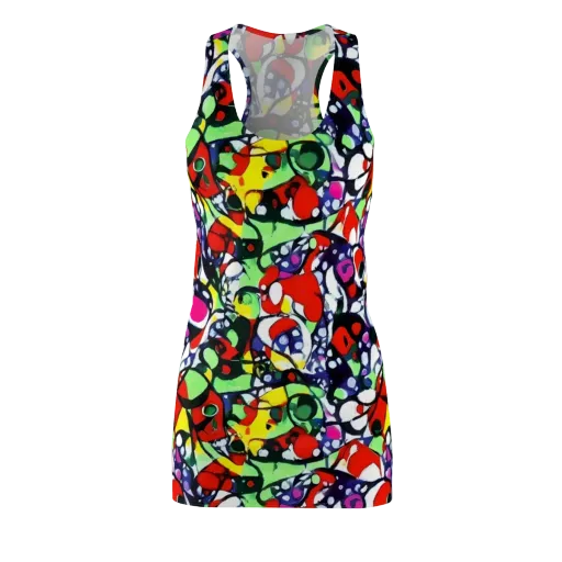 Kaleidoscope Crush on a Racerback Dress