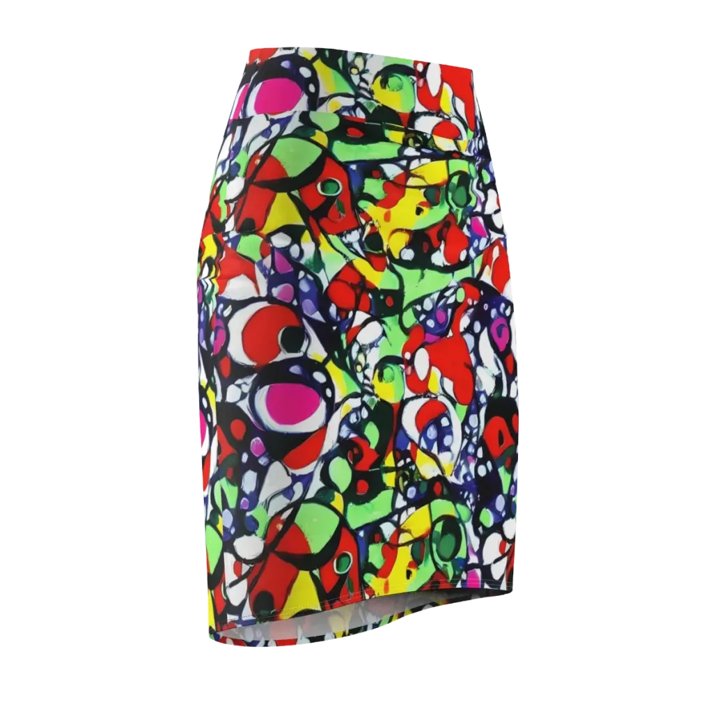 Kaleidoscope Crush on Pencil Skirt — Front Side