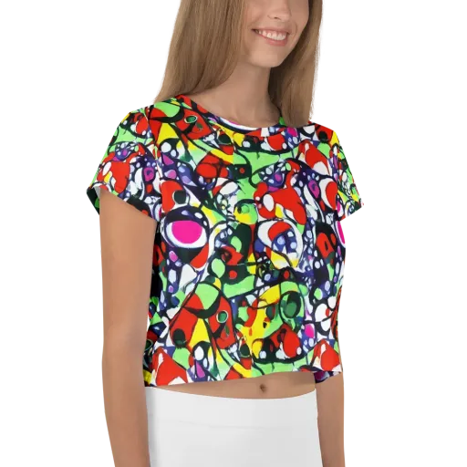 Kaleidoscope Crush on a Crop Tee