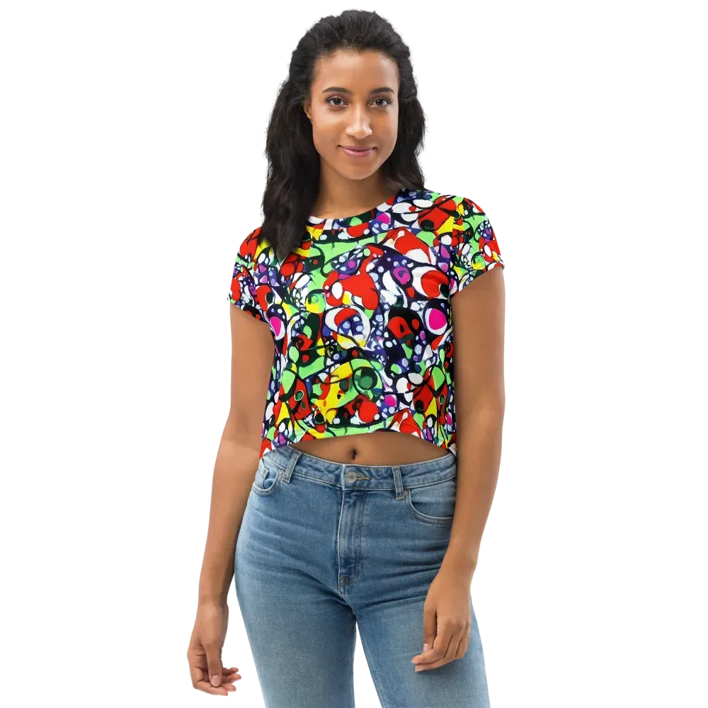 Kaleidoscope Crush on Crop Tee — Front