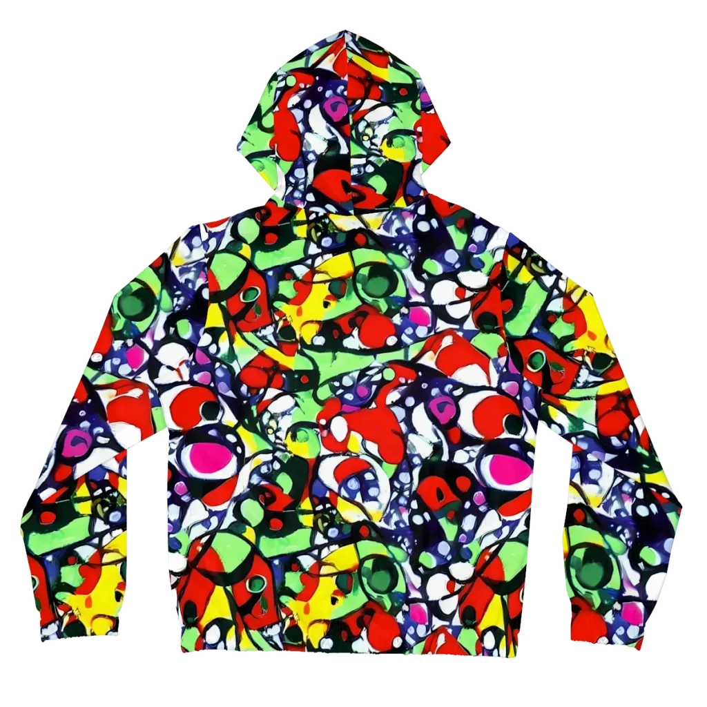 Kaleidoscope Crush on Women's Full-Zip Hoodie — Back