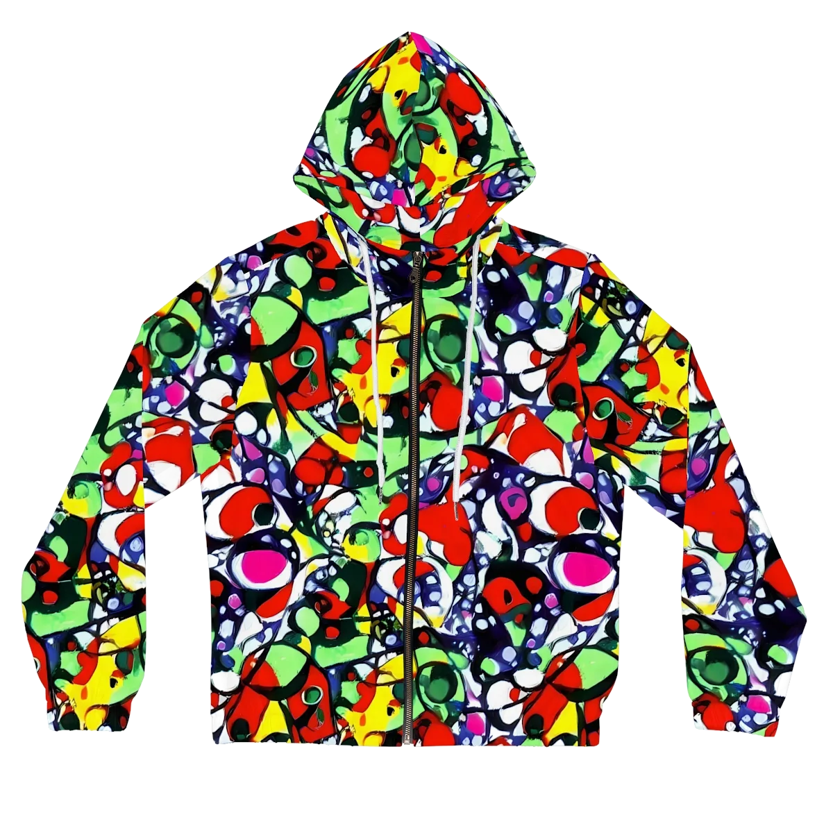Kaleidoscope Crush on Women's Full-Zip Hoodie — Front