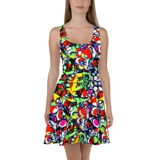 Kaleidoscope Crush on a Skater Dress