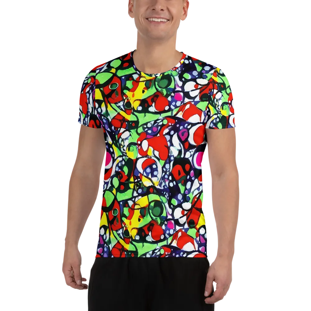 Kaleidoscope Crush on Men's Athletic T-Shirt — Front